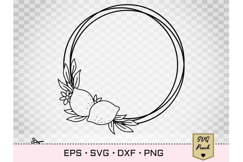 lemon-border-wreath-svg