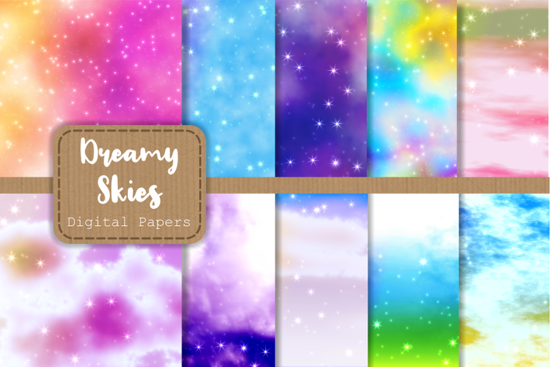 dreamy-starry-cloudy-sky-digital-papers