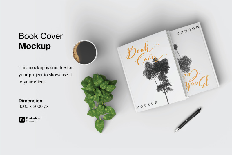 Book Cover Mockup Commercial Work