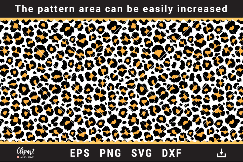 Leopard print SVG, DXF, PNG. Cheetah print cut files By decobrush