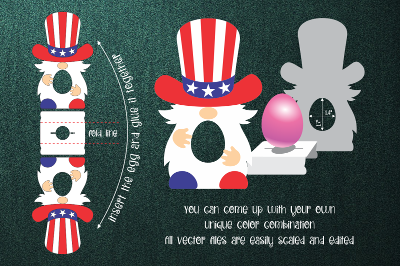 4th-of-july-gnome-chocolate-egg-holder-template-svg