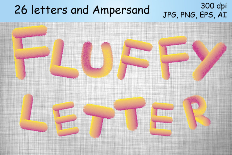 fluffy-letters-yellow-and-pink-alphabet-cute-sublimation