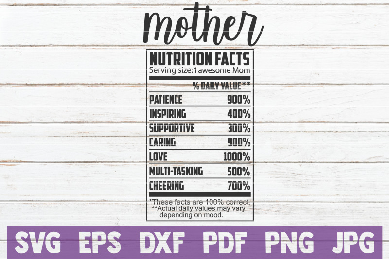 mother-nutrition-facts-svg-cut-file