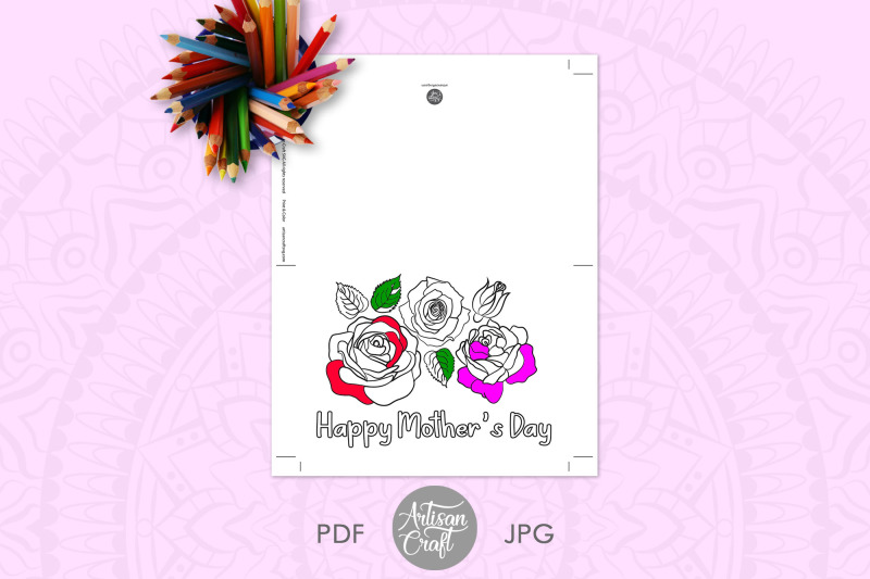 mothers-day-coloring-card-happy-mothers-day-card-daises-roses