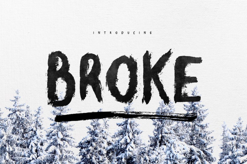 broke-typeface