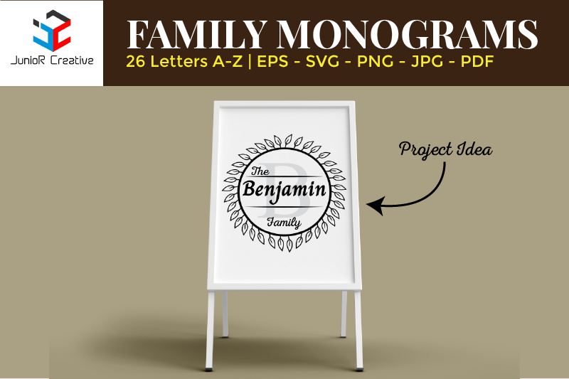 the-family-monogram-a-z-letters-design-bundle-svg