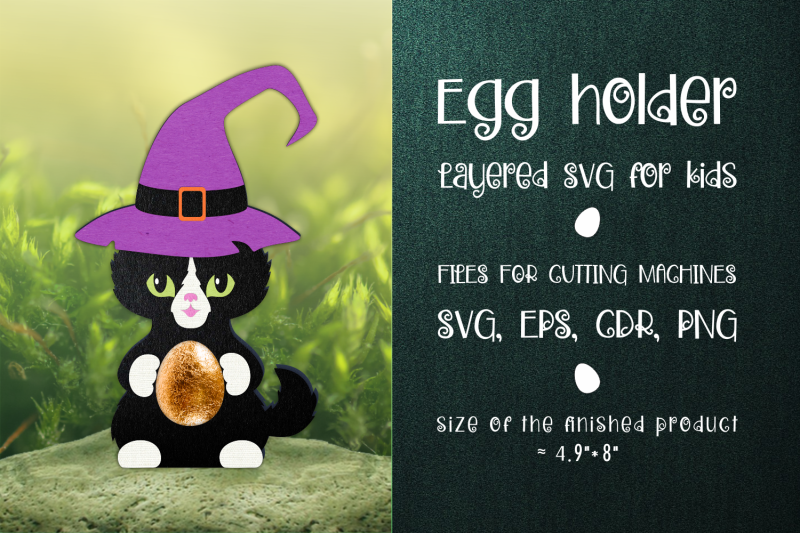 black-cat-halloween-egg-holder-template-svg