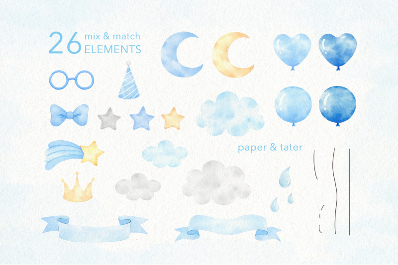 watercolor-blue-baby-elephants-clipart-nursery-png-graphics