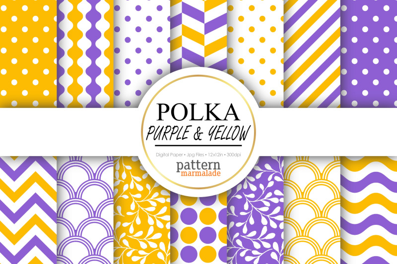 polka-purple-and-yellow-digital-paper-t0219