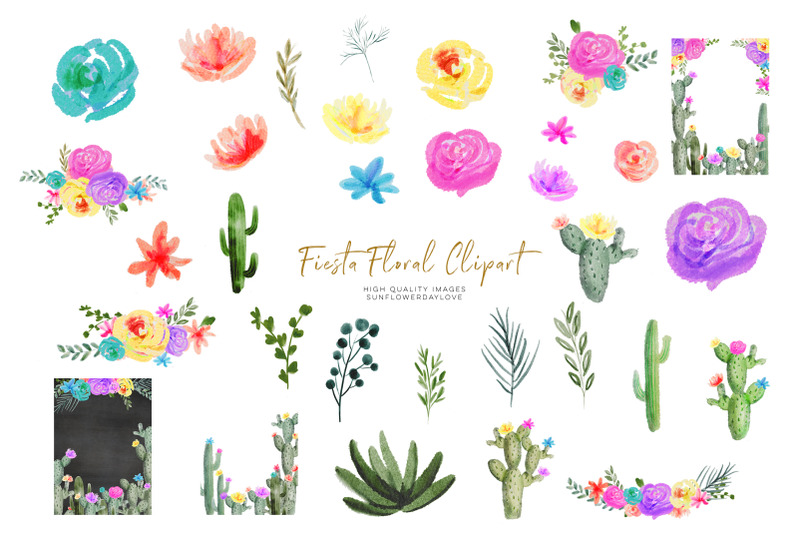 colorful-cactus-watercolor-clipart-succulent-cactus-colorful-flower