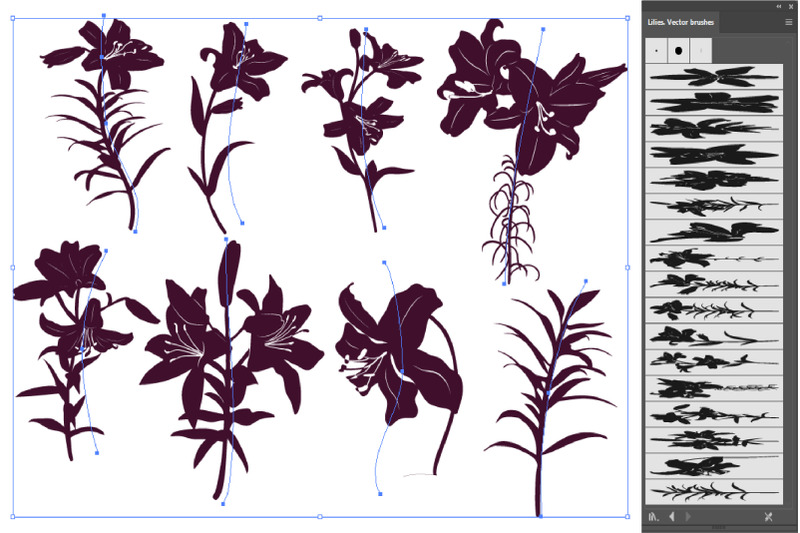 lily-brushes-for-adobe-illustrator