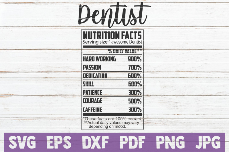 dentist-nutrition-facts-svg-cut-file