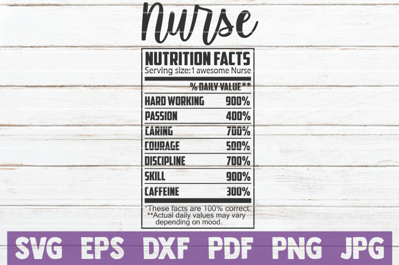 nurse-nutrition-facts-svg-cut-file