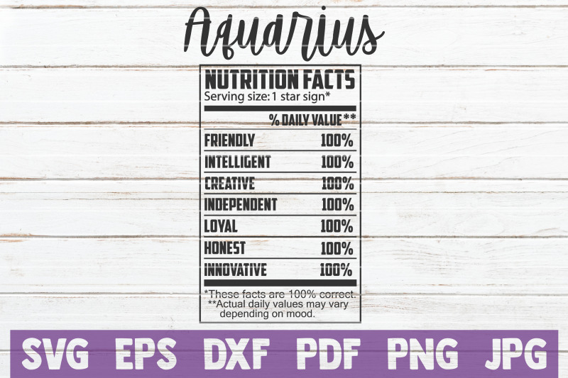 aquarius-nutrition-facts-svg-cut-file