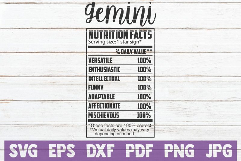 gemini-nutrition-facts-svg-cut-file