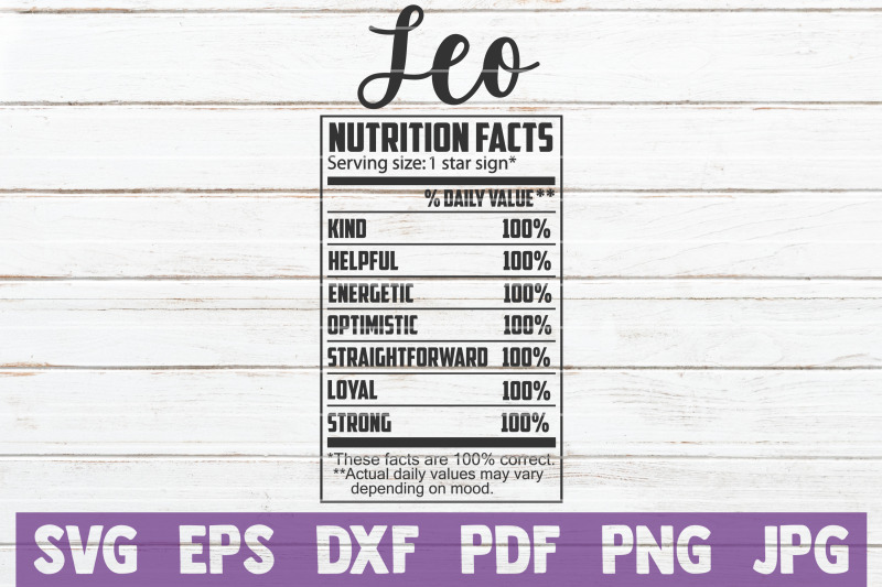 leo-nutrition-facts-svg-cut-file