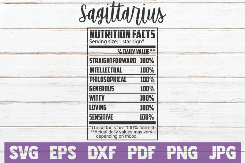 sagittarius-nutrition-facts-svg-cut-file