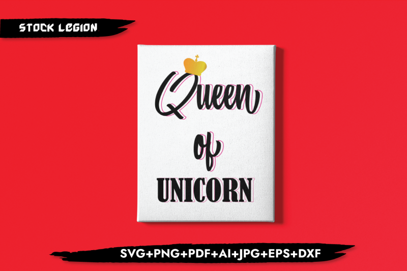 queen-of-unicorn-svg
