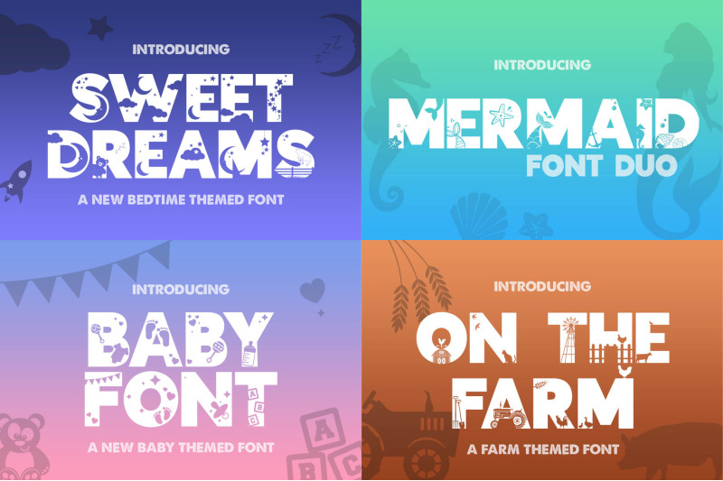 the-silhouette-font-bundle-complete-collection-craft-fonts