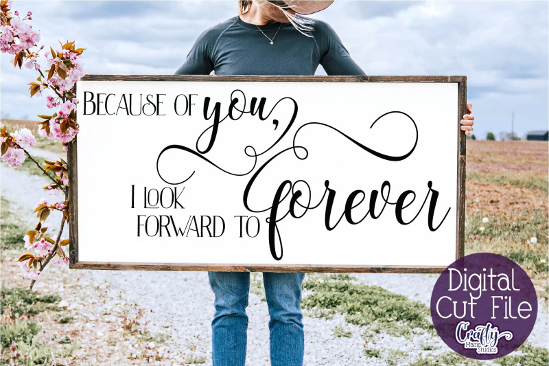 Farmhouse Svg, Home Sign, Love Quote Svg, Because Of You SVG by
Designbundles