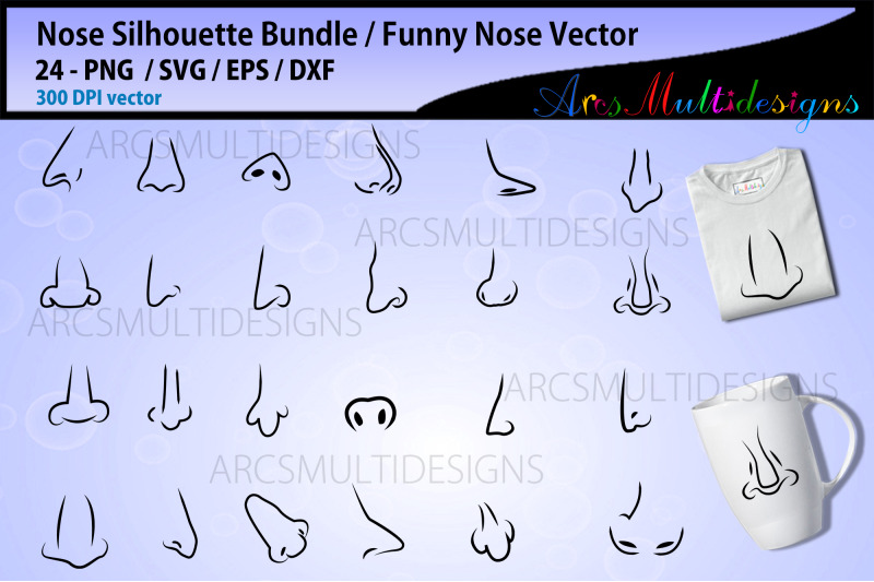 nose-silhouette-vector-bundle