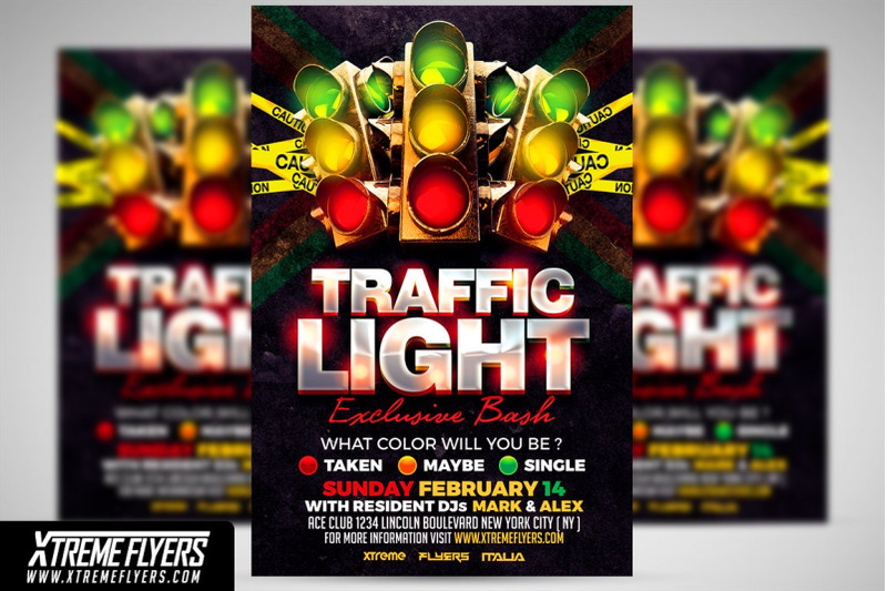 traffic-light-flyer-template