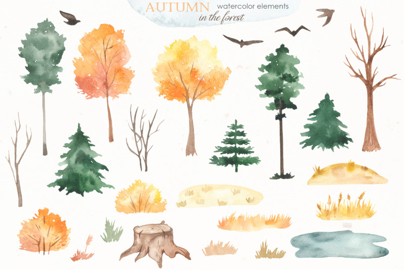 autumn-in-the-forest-watercolor