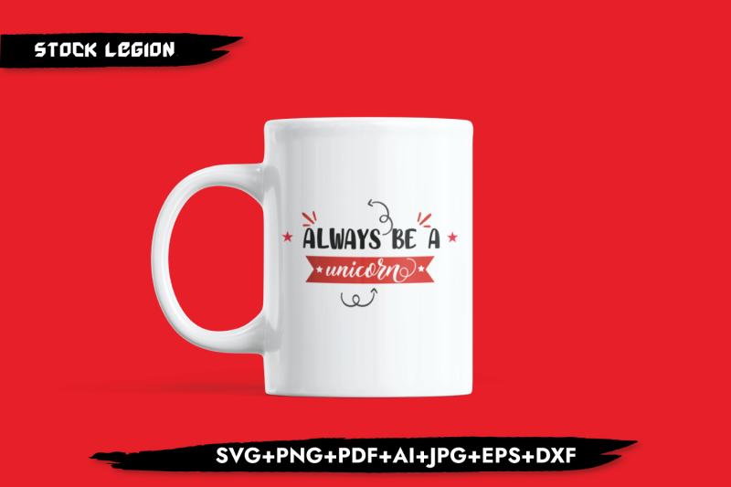 always-be-a-unicorn-red-svg