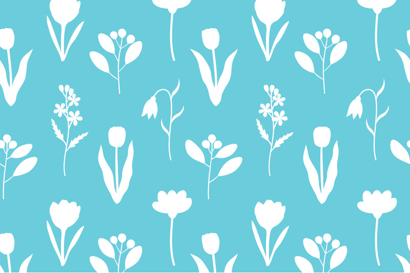 flowers-silhouettes-pattern-white-flowers-plants-pattern