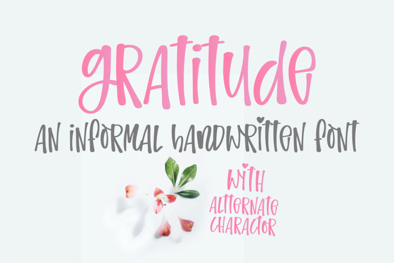 gratitude-an-informal-handwritten-font