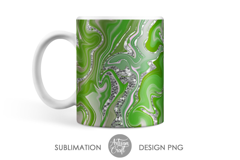 sublimation-mug-design-fluid-art-chunky-glitter