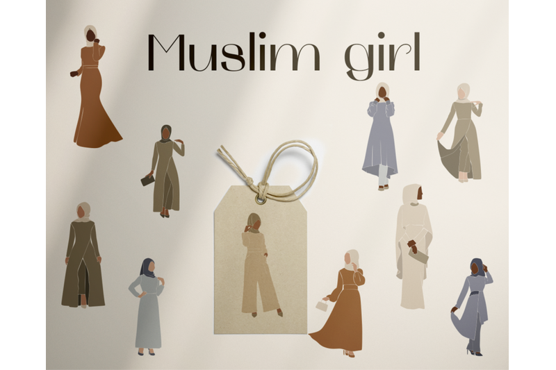 large-set-muslim-women-black-women-abstract-girls-hijab-clipart