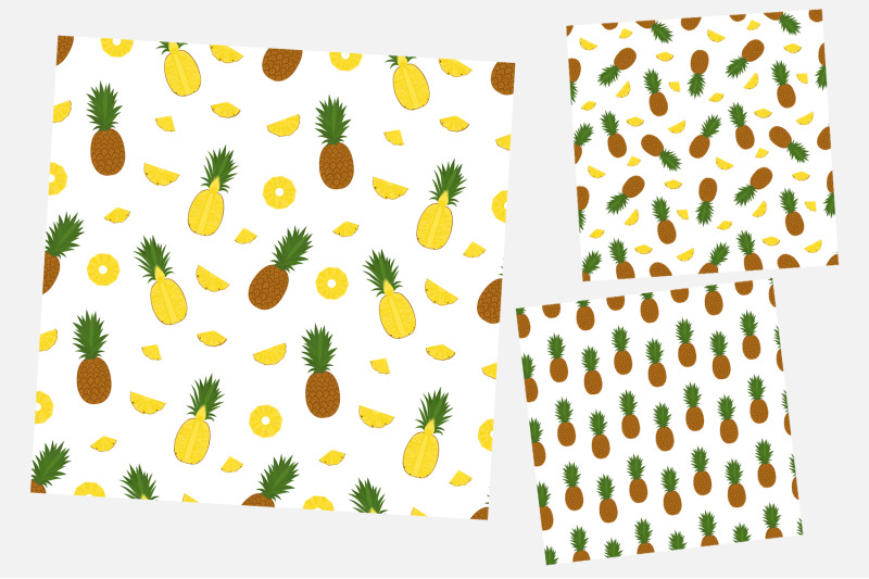 pineapple-pattern-pineapple-digital-paper-pineapple-svg