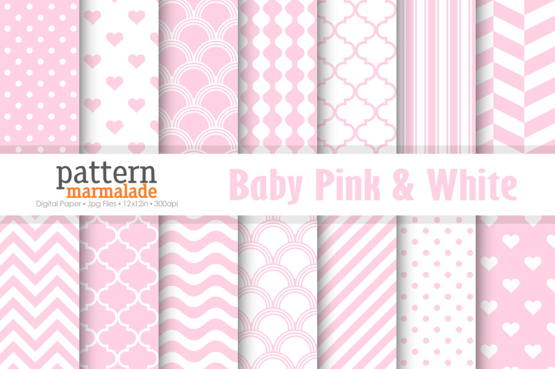 baby-pink-amp-white-digital-paper-t0112