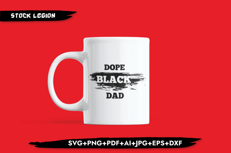 dope-black-dad-silhouette-svg