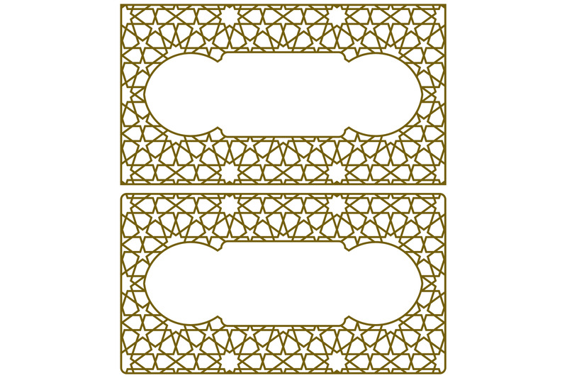 blanks-for-business-cards-arabic-geometric-ornament