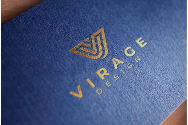 logo-mock-up-debossed-gold-foil-stamping-logo-on-blue-textured-card
