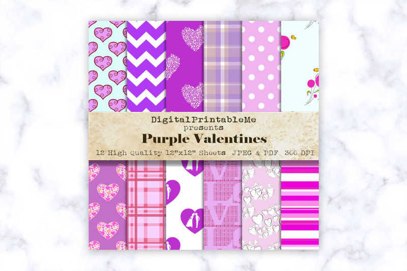 purple-mixed-pattern-digital-paper-love-romance-12-quot-x-12-quot-scrapbook