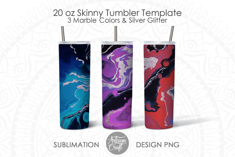20-oz-tumbler-sublimation-designs-fluid-art-silver-glitter