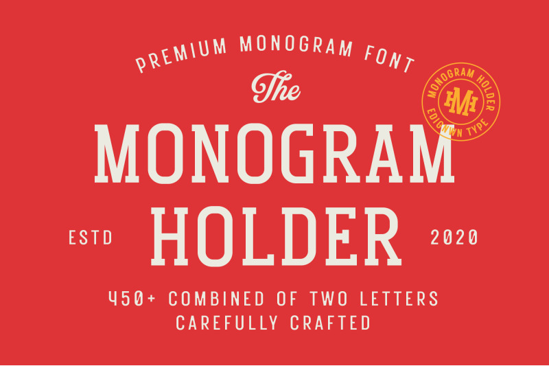 monogram-holder-display-font