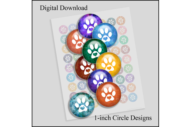 abstract-dog-lover-paw-print-1-inch-circles-printable-sheet