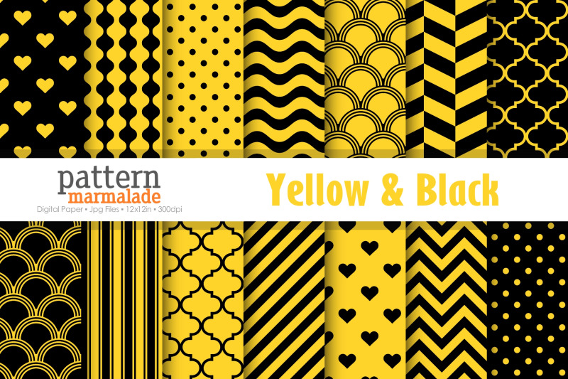 yellow-amp-black-digital-paper-t0106