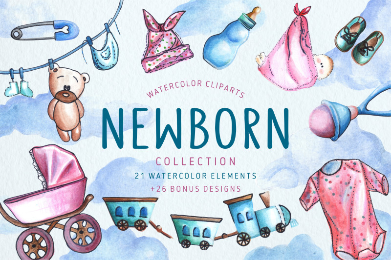 set-of-hand-drawn-watercolor-baby-themed-illustrations