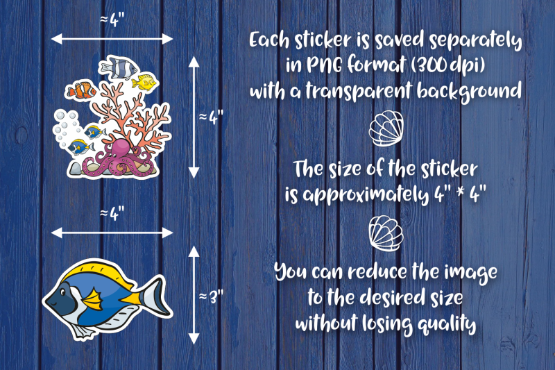 sea-life-printable-stickers-bundle-png