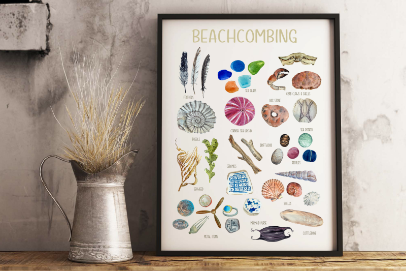 beachcombing-clip-arts-and-poster
