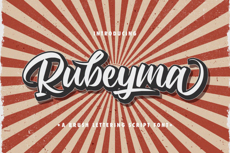 rubeyma-bold-script-font