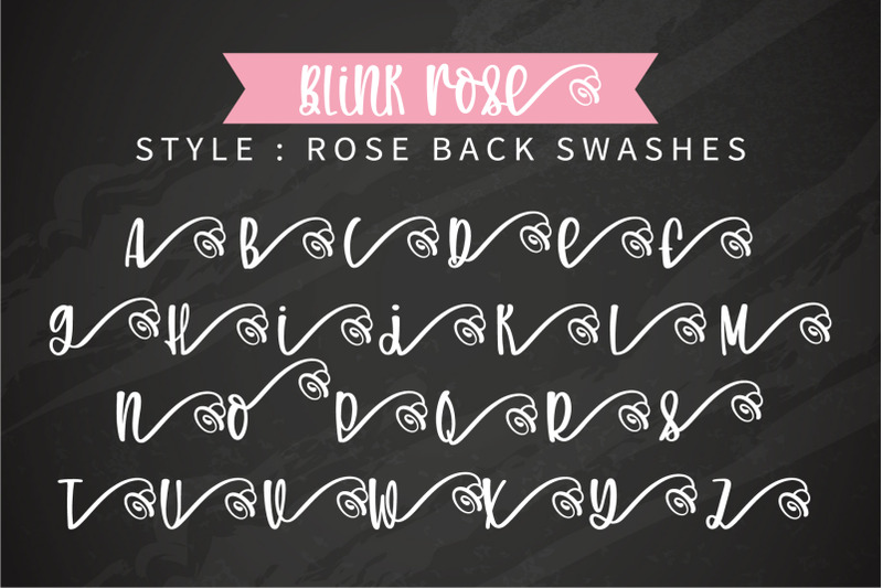 blink-rose-a-handwritten-rose-swashes-font