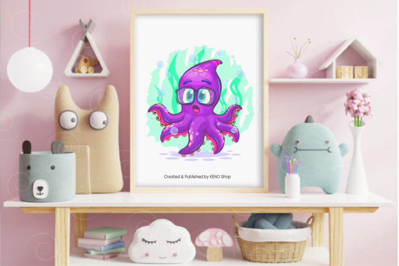 cartoon-surprised-octopus-clipart