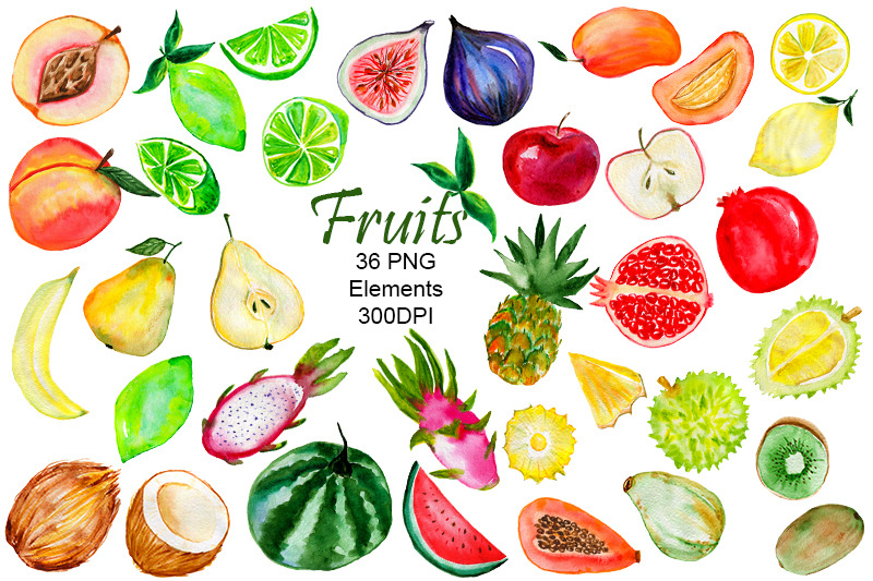 fruit-watercolor-clipart-fruits-fruit-ilustration