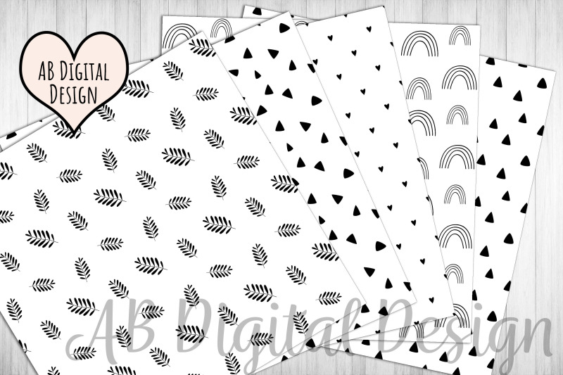 black-amp-white-digital-paper-boho-scandi-doodles-monochrome-seamless
